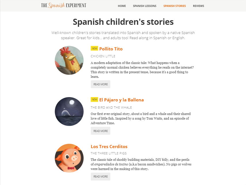 Spanish Children’s Stories