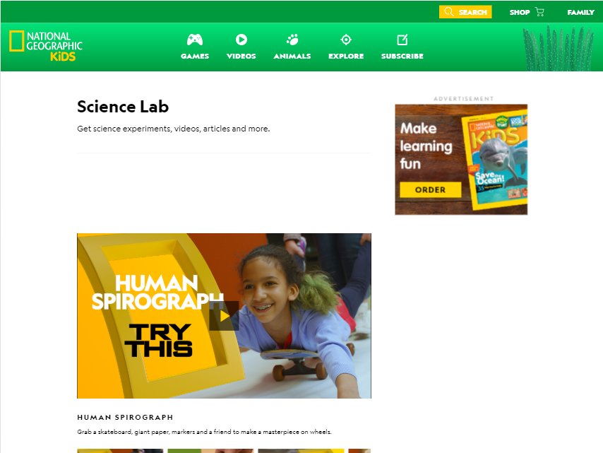 National Geographic Kids Science Lab